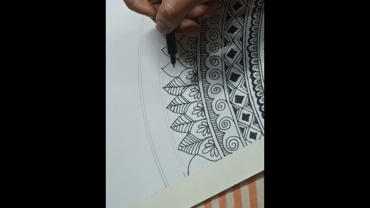 Mandala patterns Art | Patterns into Painting#mandala#trending#tutorial 