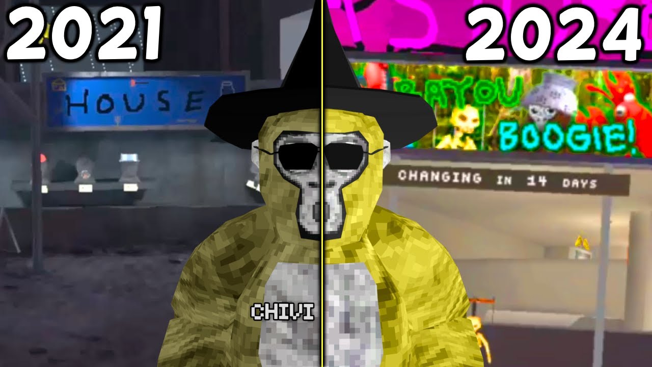 EVERY Gorilla Tag Update 2021 - 2024 (100+ UPDATES Mega compilation)