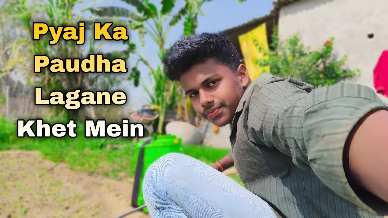 Pyaj Ka Paudha Lagane Khet Mein 😍