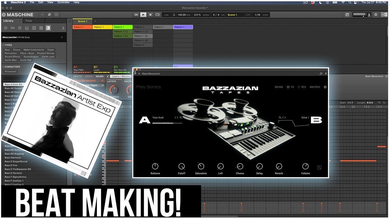 Bazzazian Tapes & Expansion Beat Making! Native Instruments