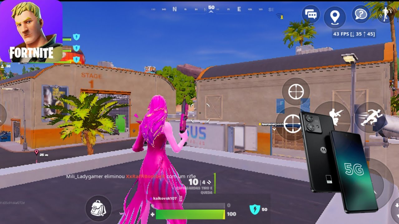 Fortnite: Chapter 7 Season 1 | Mobile Moto Edge 40 Gameplay