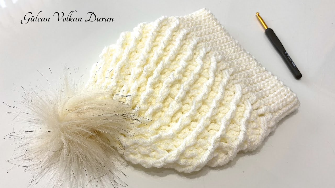 Sezonun İlk Beresi🤍 TIĞ İŞİ KOLAY ÖRGÜ BERE - GÖRENLER ŞİŞLE ÖRÜLMÜŞ SANIYOR 😍