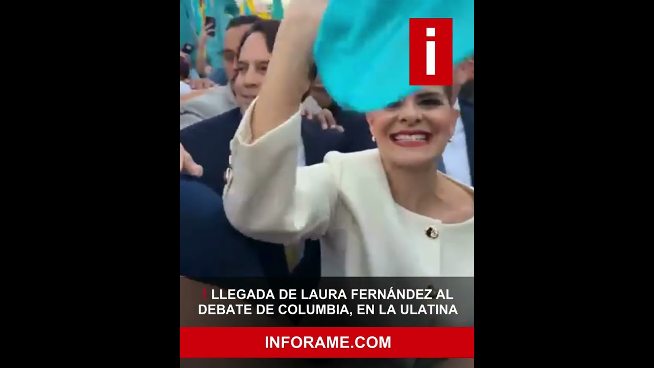 Así llegó Laura Fernández al debate de Columbia