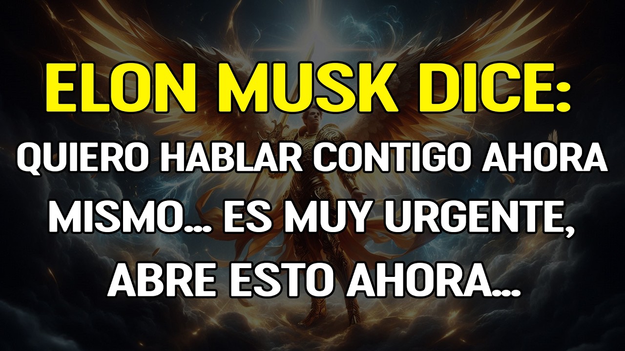 Elon Musk dice: Quiero hablar contigo ahora mismo... Es muy urgente, abre esto ahora...