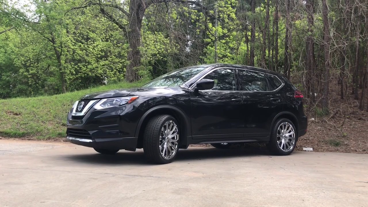 2018 Nissan Rogue sitting on 20