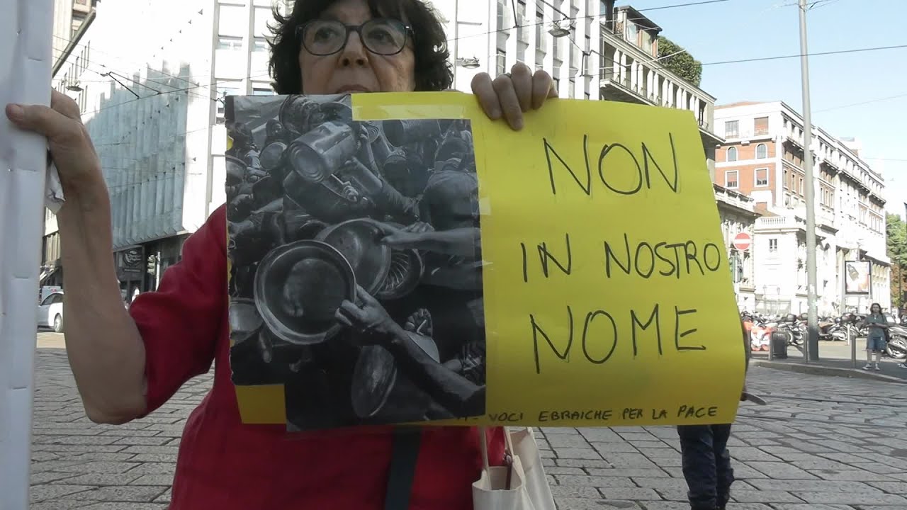 Milano, ebrei in piazza contro Israele: 