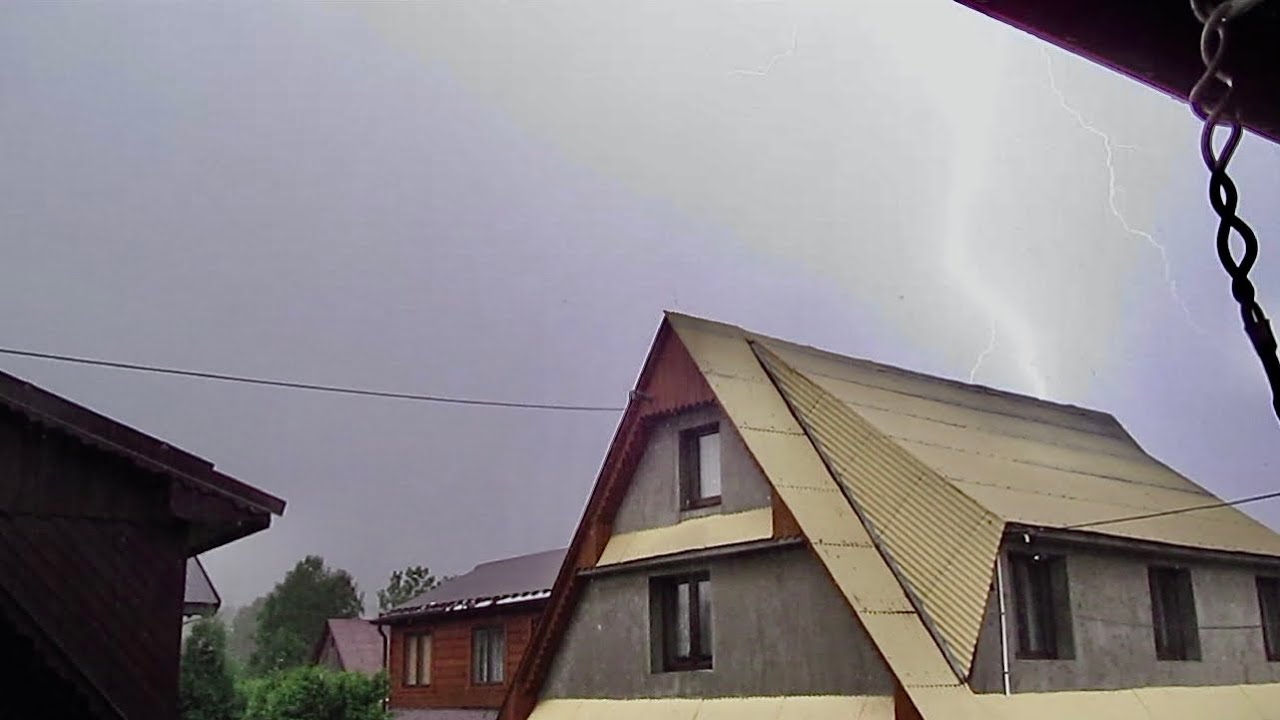 Bardzo bliskie uderzenie pioruna! 03.09.2023 Jurgów