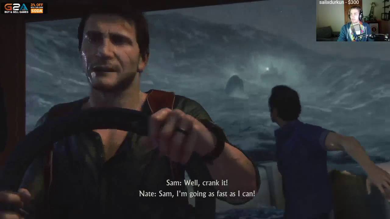 Sodapoppin plays: Uncharted 4 - A Thief's End [Part 1/2] (full playthrough)