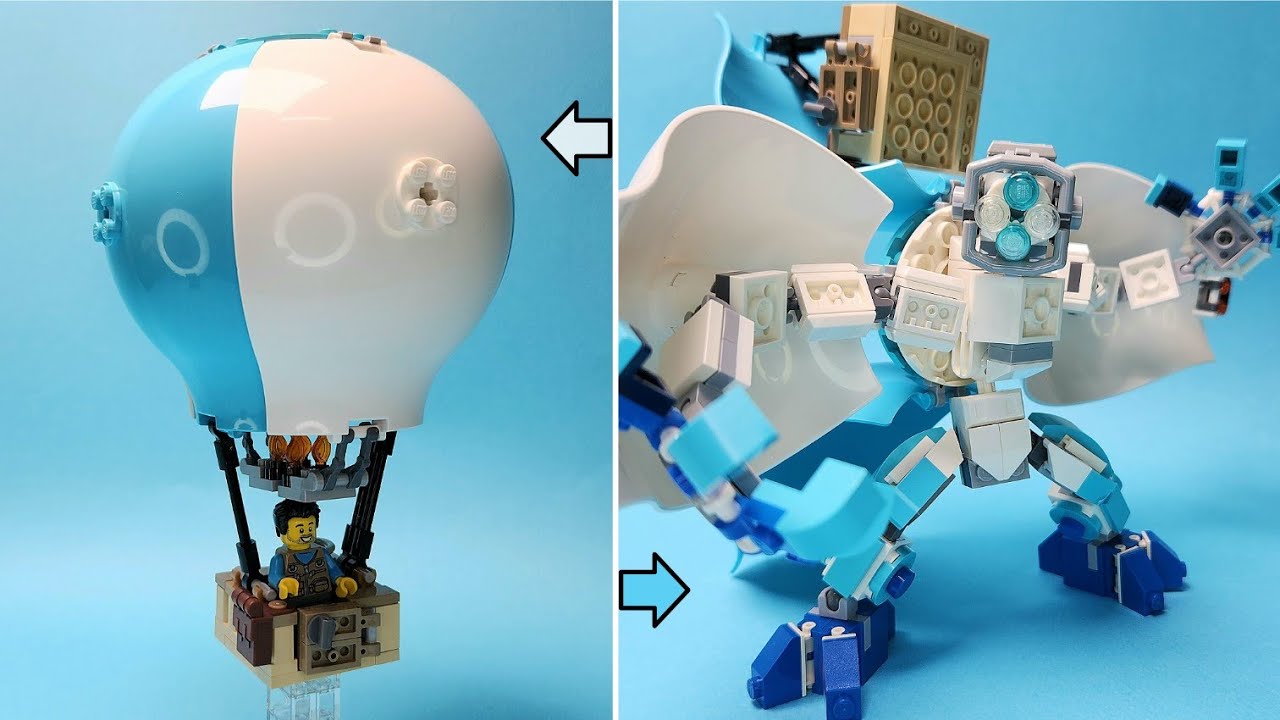 Робот-трансформер в виде воздушного шара из конструктора Lego
