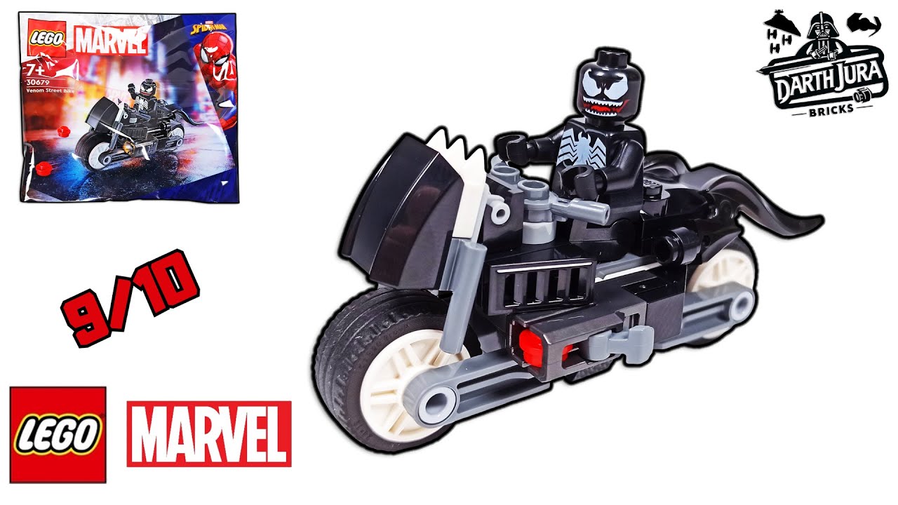 LEGO Marvel 30679 VENOM STREET BIKE Speed Build & Visual Review