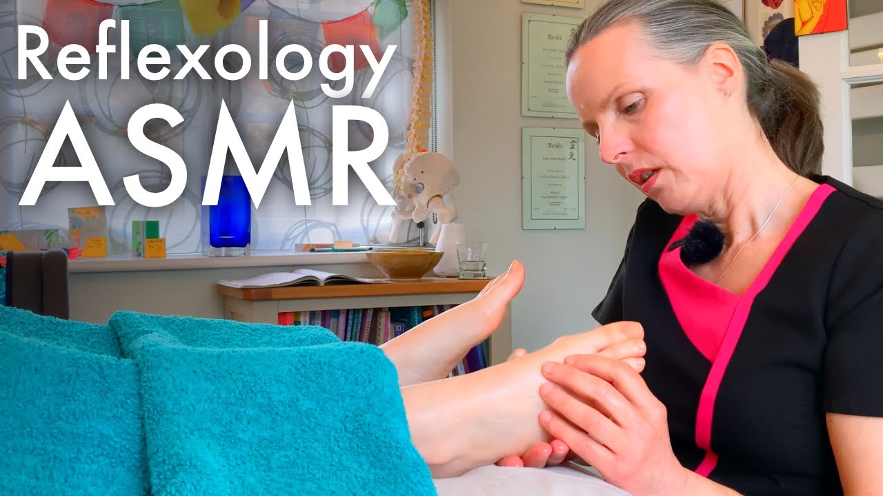 ASMR Reflexology with @VictoriaTherapyASMR  (Unintentional ASMR, real person ASMR)