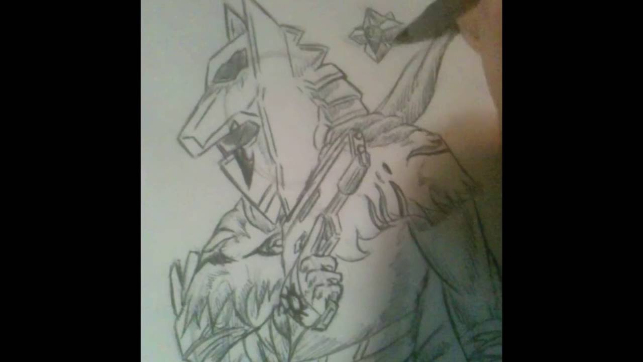 Drawing my Destiny Warlock costume