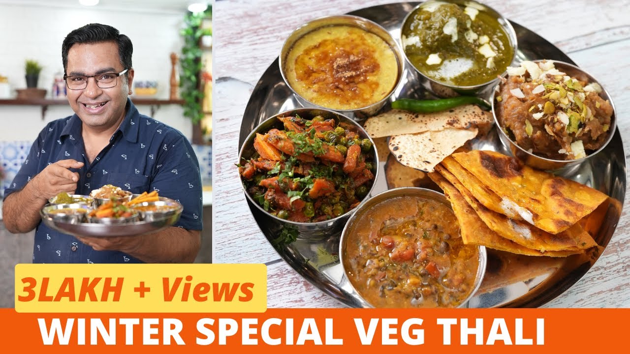 Special Winter Thali In 60 Minutes | Easy Tasty Winter Veg Thali | स्वादिष्ट आसान थाली