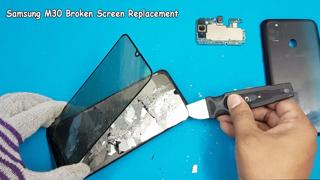 Samsung M30s Broken Screen Replacement | OLED TO IPS LCD Screen Replacement