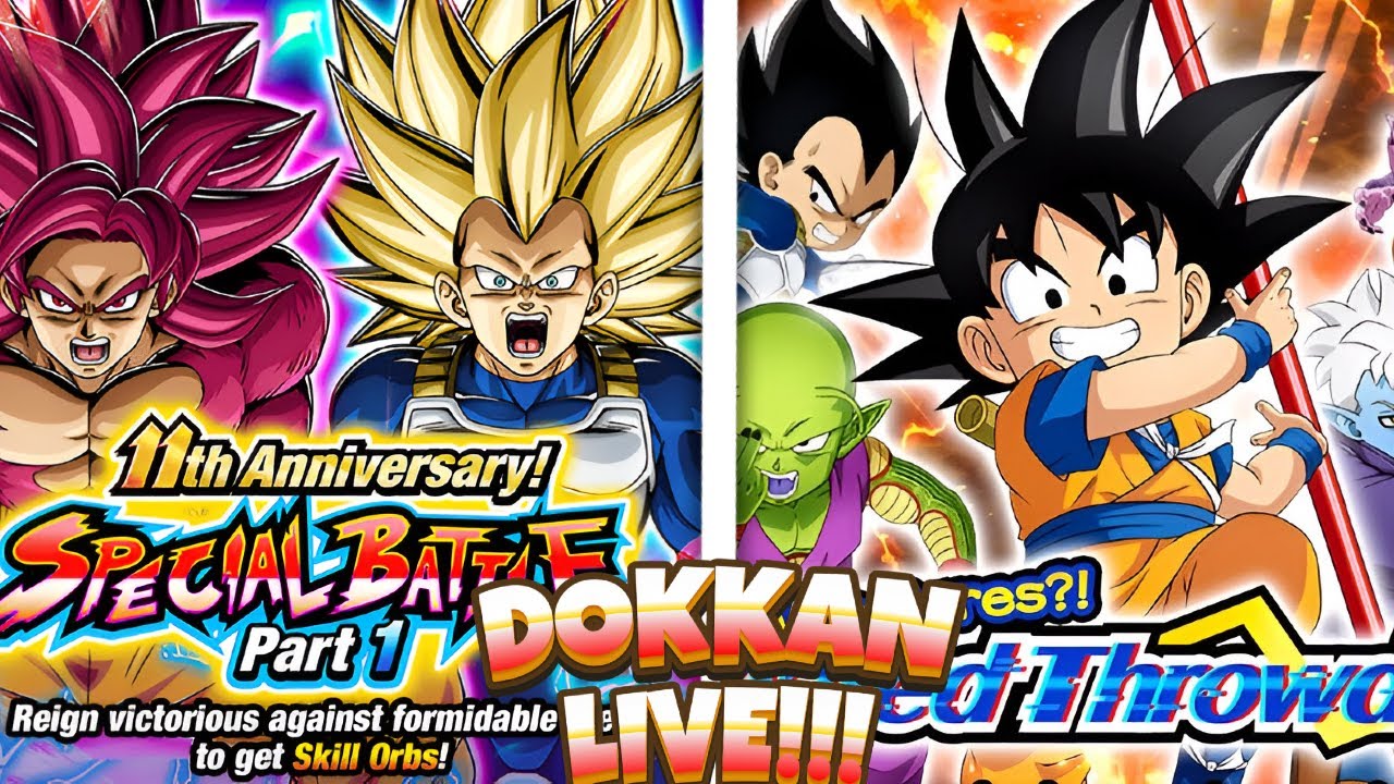 DBZ DOKKAN BATTLE: 11TH NANNIVERSARY SPECIAL BATTLE + MORE EVENTS!!!!