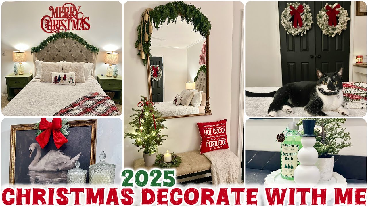 2025🎄УКРАШАЙТЕ УЮТНУЮ СПАЛЬНЮ К РОЖДЕСТВУ ВМЕСТЕ СО МНОЙ!! ИДЕИ РОЖДЕСТВЕНСКОГО ДЕКОРА