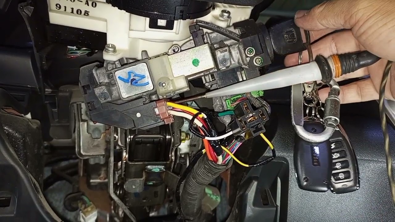 honda city/car alarm installation (ginamit ko na ang original central lock nya)