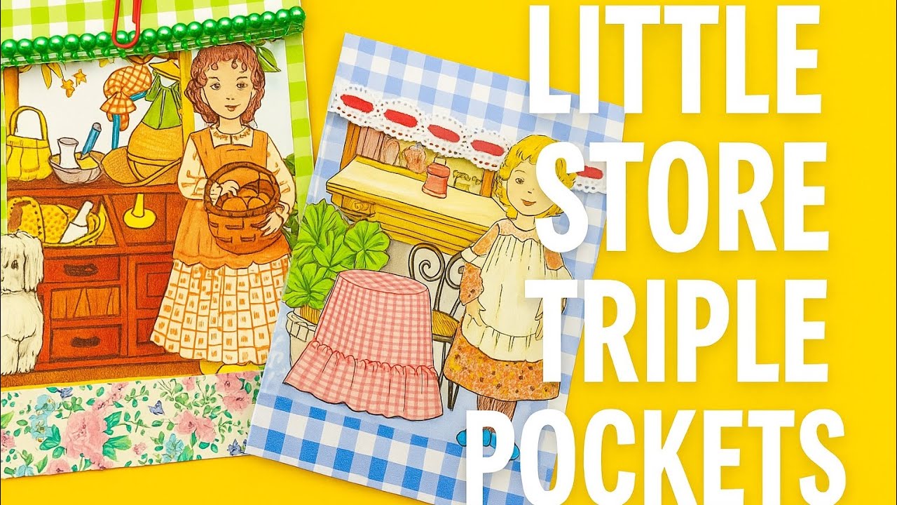 Тройные карманы с помощью ланч-бокса! Cottage Store Folio #prairiegirlsgather #junkjournal #pocke...