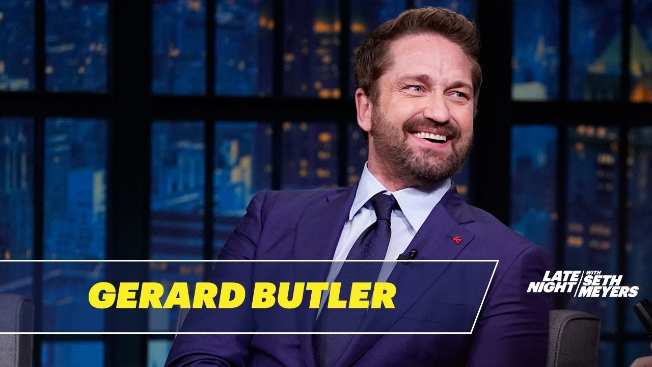 Gerard Butler Gave a Press Conference at the Pentagon