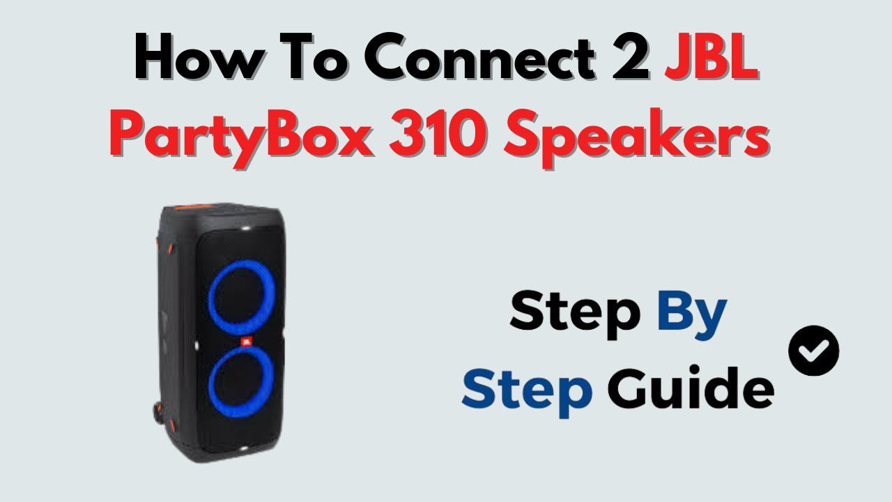 How to Connect 2 JBL PartyBox 310 Speakers &ndash; TWS or Wired Daisy Chain Setup