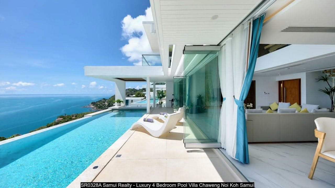 Discover Luxury: 4-Bedroom Pool Villa with Sea View in Chaweng Noi, Koh Samui
