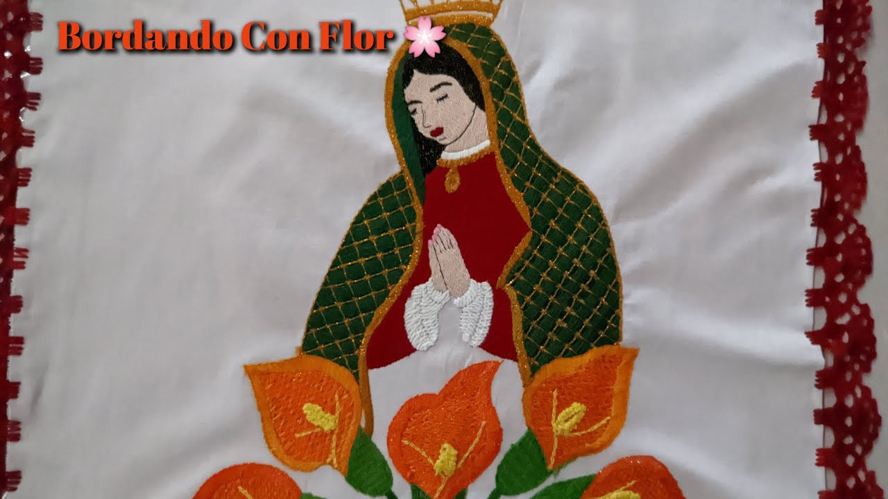 COMO BORDAR EL MANTO DE UNA VIRGEN 