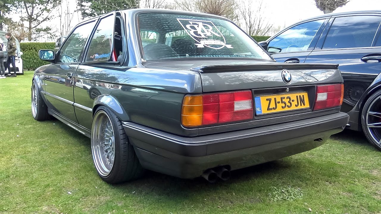 CRAZY 340HP BMW E30 344i V8 - Accelerations, Revs & Flames !