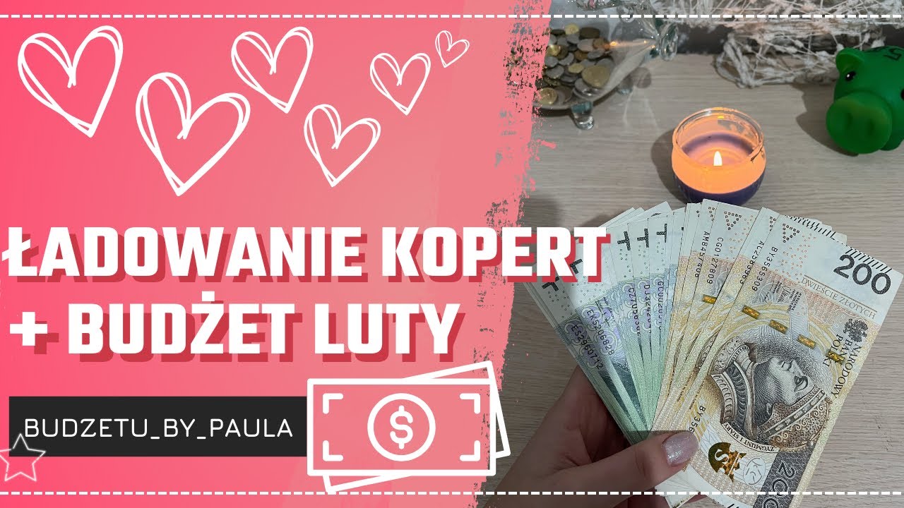 Kopert LUTY + budżet cześć I luty 2024 #cashenvelopes #cashenvelopesystem #cash #budget