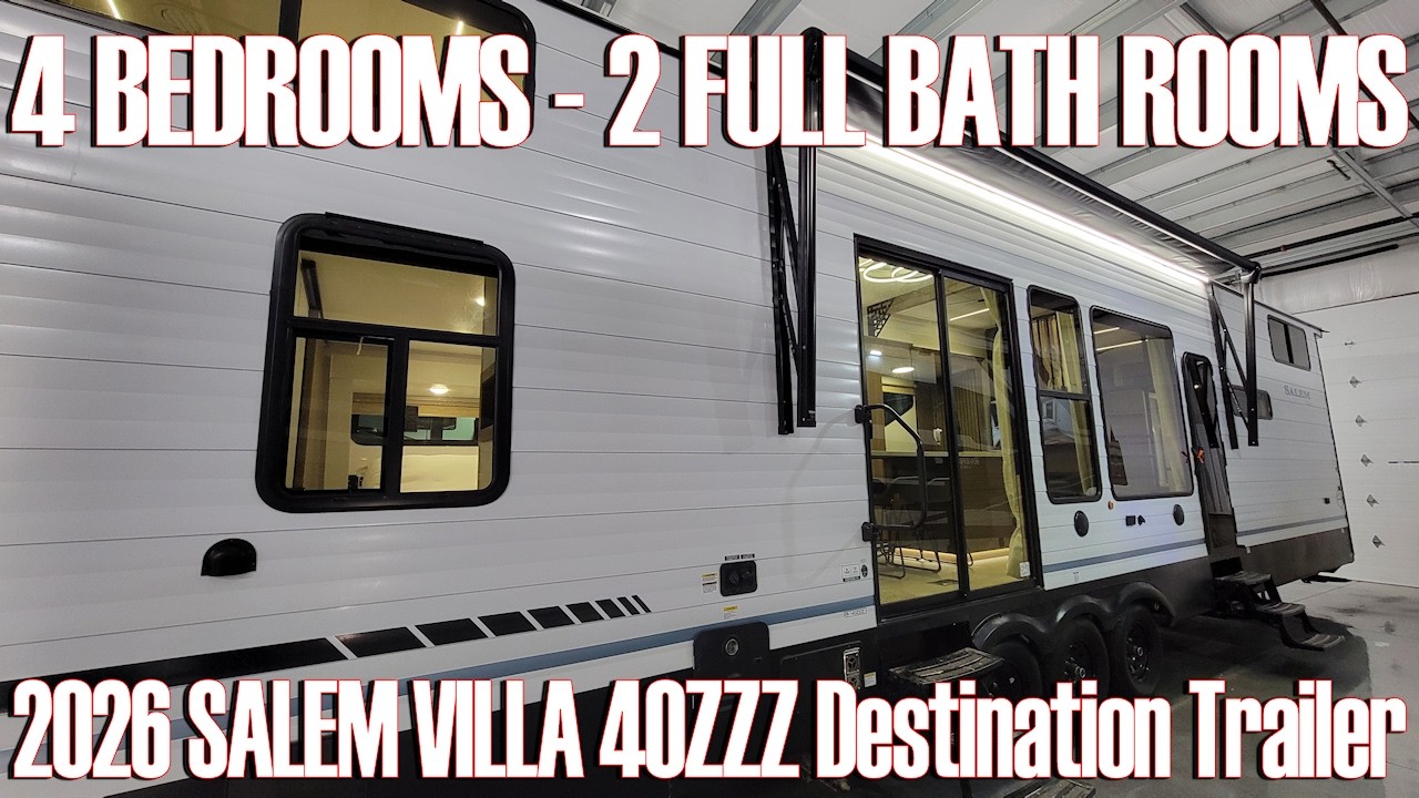 4 СПАЛЬНИ, 2026 Salem Villa 40ZZZ, трейлер для передвижных домов от Forestriver RV в Couch's RV N...