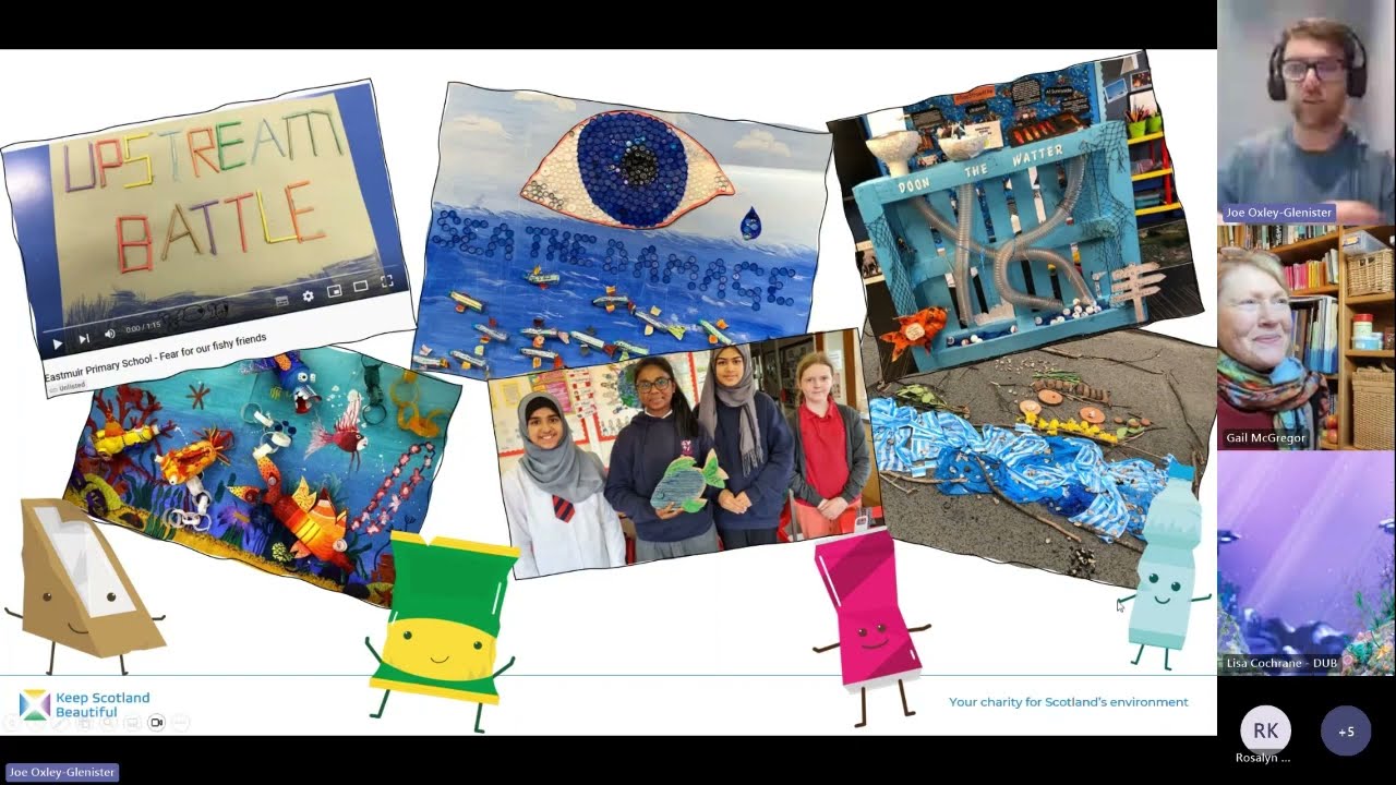 Marine Litter Art Competition lesson with Gail McGregor