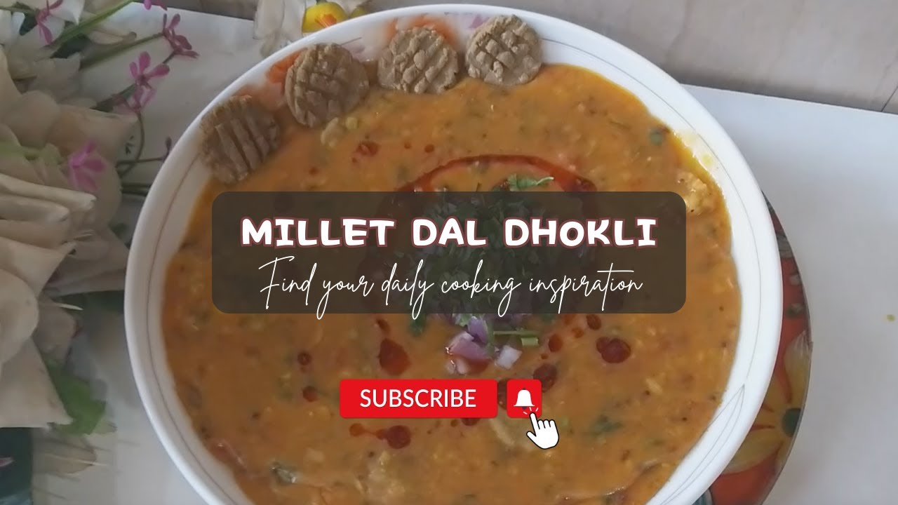 Bajra Dal dhokli  / Neutral millet dal dhokli सर्दियों में रोज मिलेट् दाल ढोकली बनाकर खाएंगे