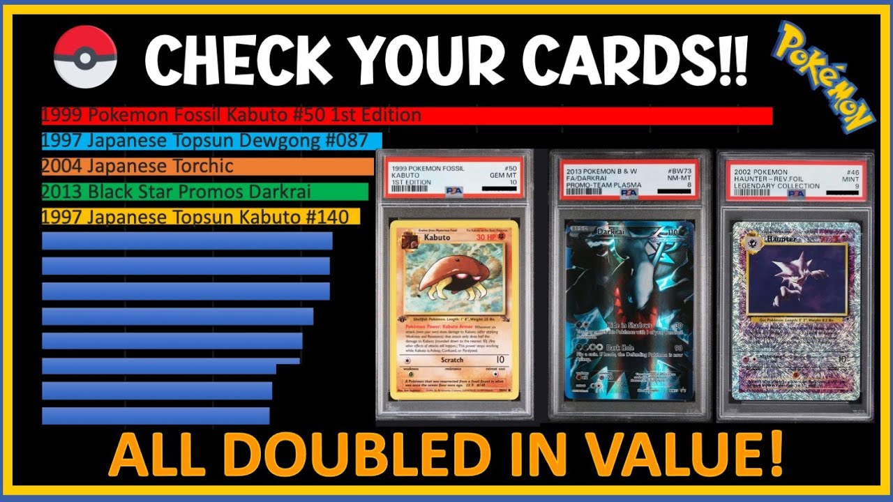 25 Pokemon Cards that DOUBLED in Value this Year!