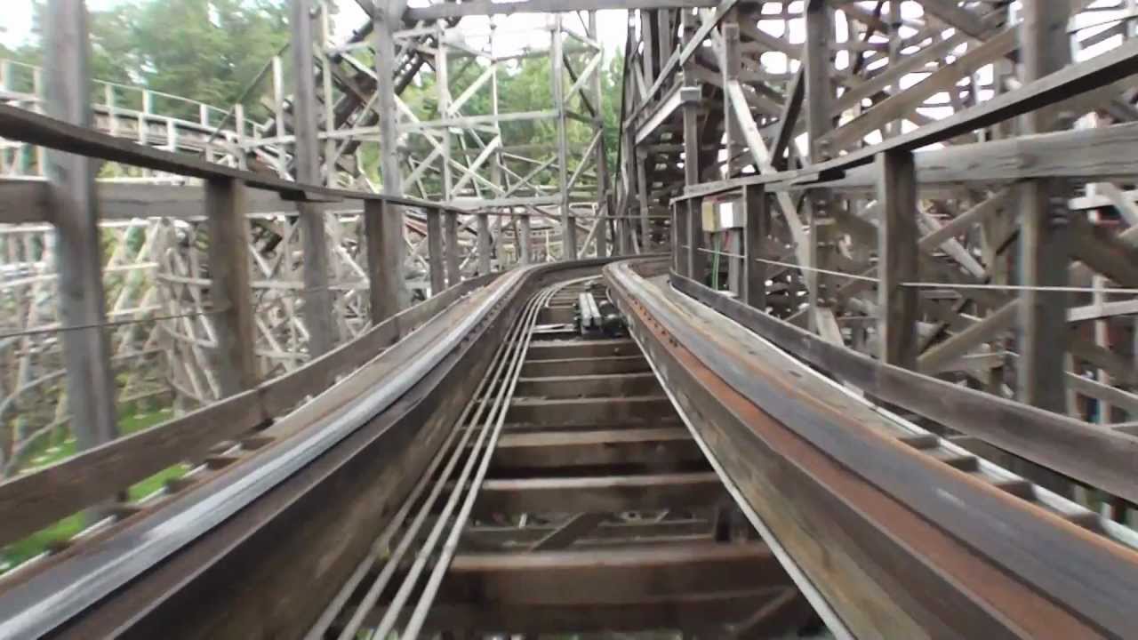 Thunderhead Roller Coaster POV Dollywood Front Seat On-Ride Wooden Rollercoaster GCI HD