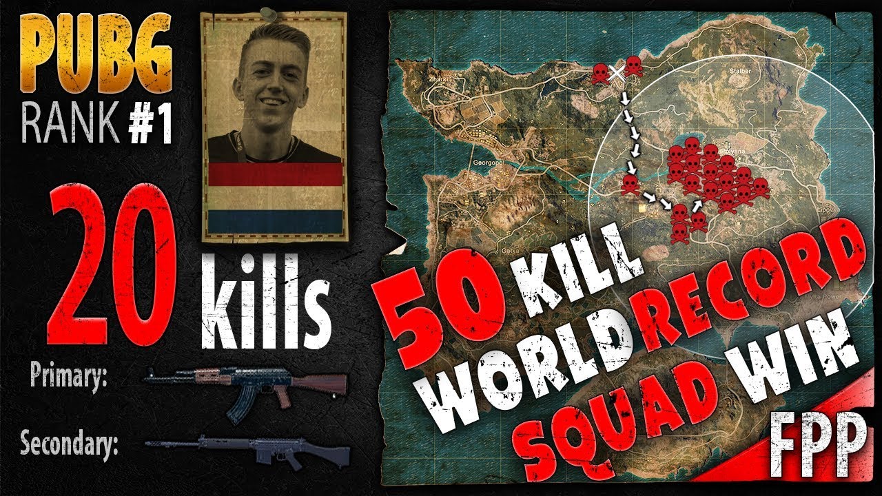 PUBG Rank 1 - 50 kill SQUAD WIN - WORLD RECORD - ibiza w/ tweeday, Mista_TV, Ashek