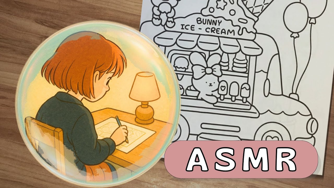 ASMR Silent relaxing coloring ✨ | Coloriage relaxant version silencieuse - | 静かなリラックス塗り絵