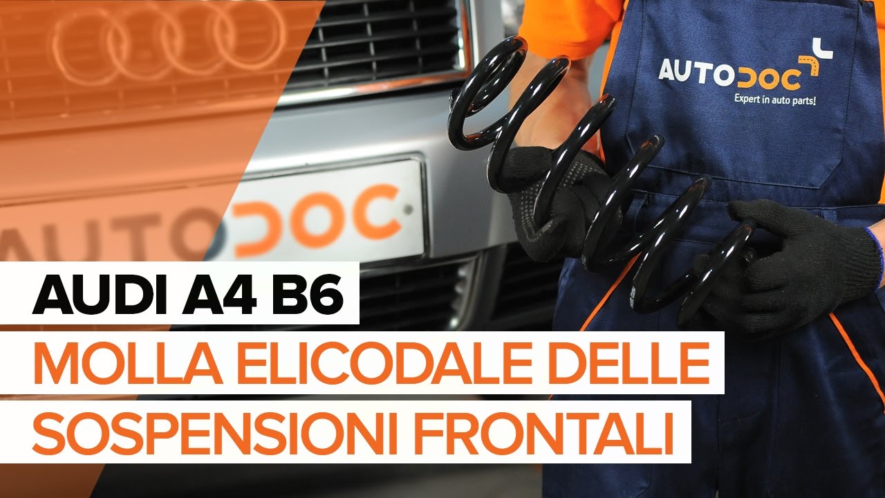 Come sostituire la molla elicodale delle sospensioni frontali AUDI A4 B6 [TUTORIAL]