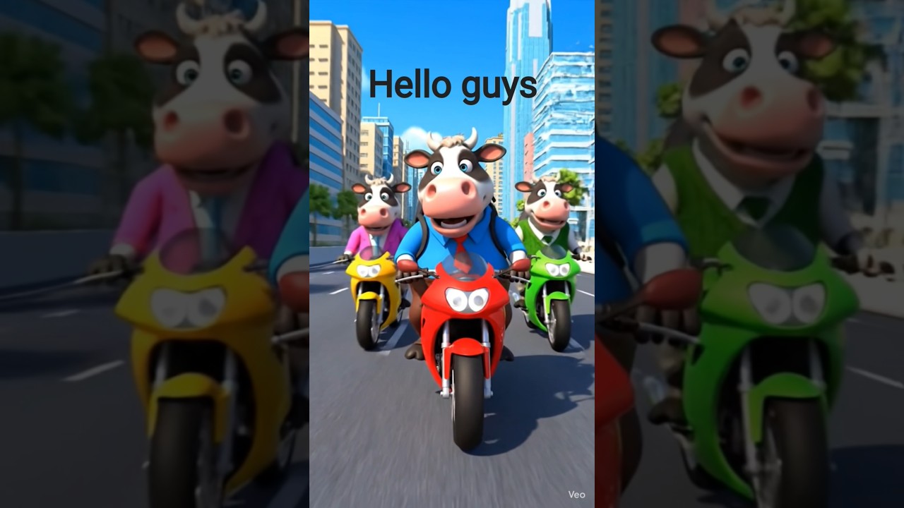 Cow going to long ride