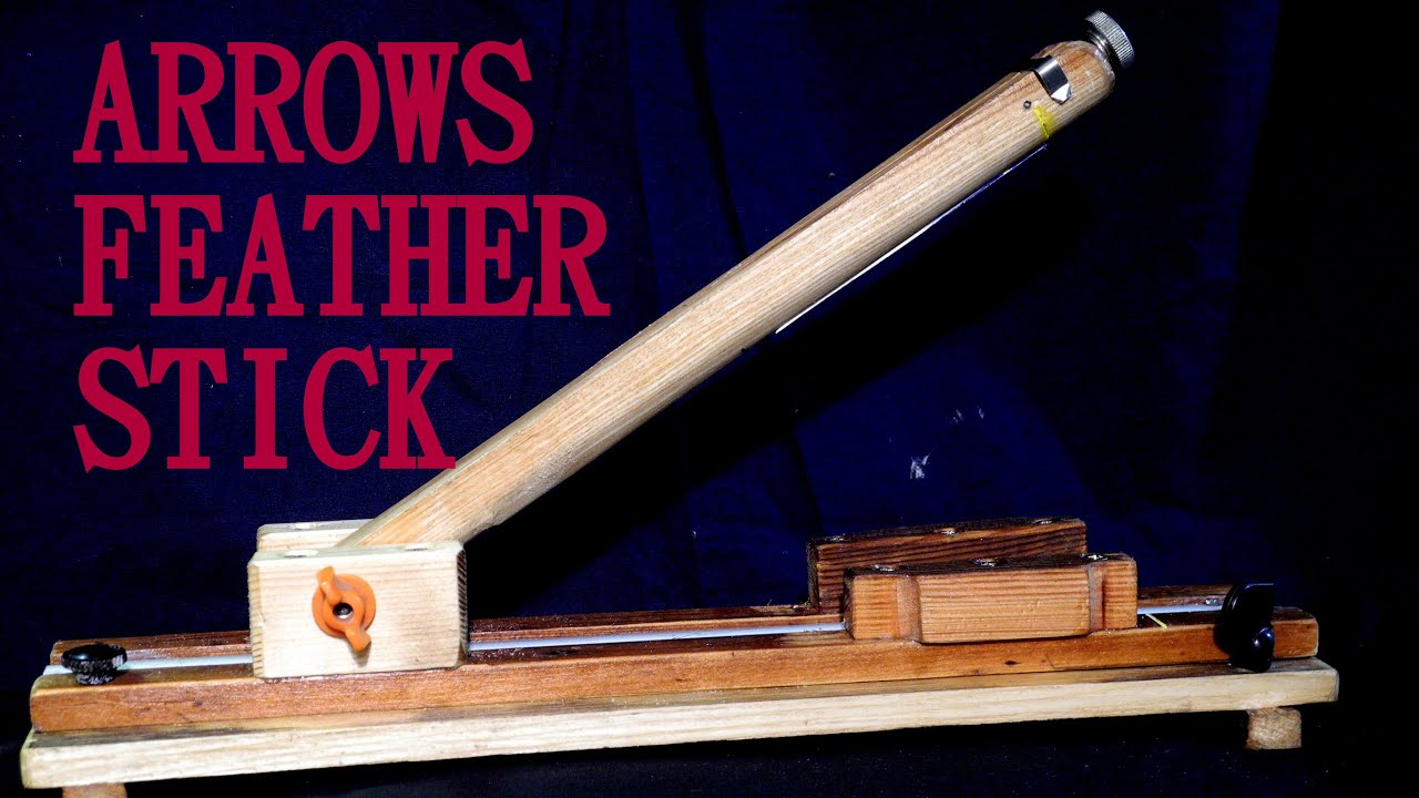How to Make,Archery Arrows Feather Stick Tool Fletching Stick Bonding,Tutorial