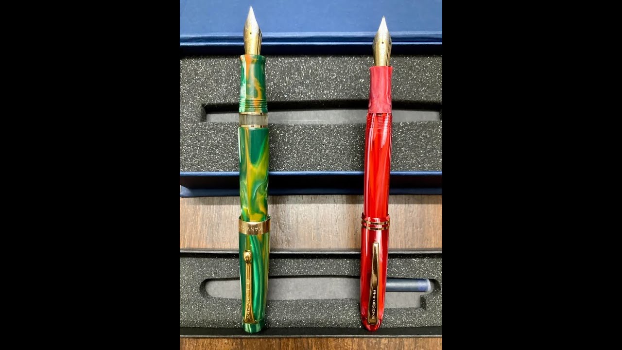 Kanwrite Heritage Marble Green Swirl - fountain pen review