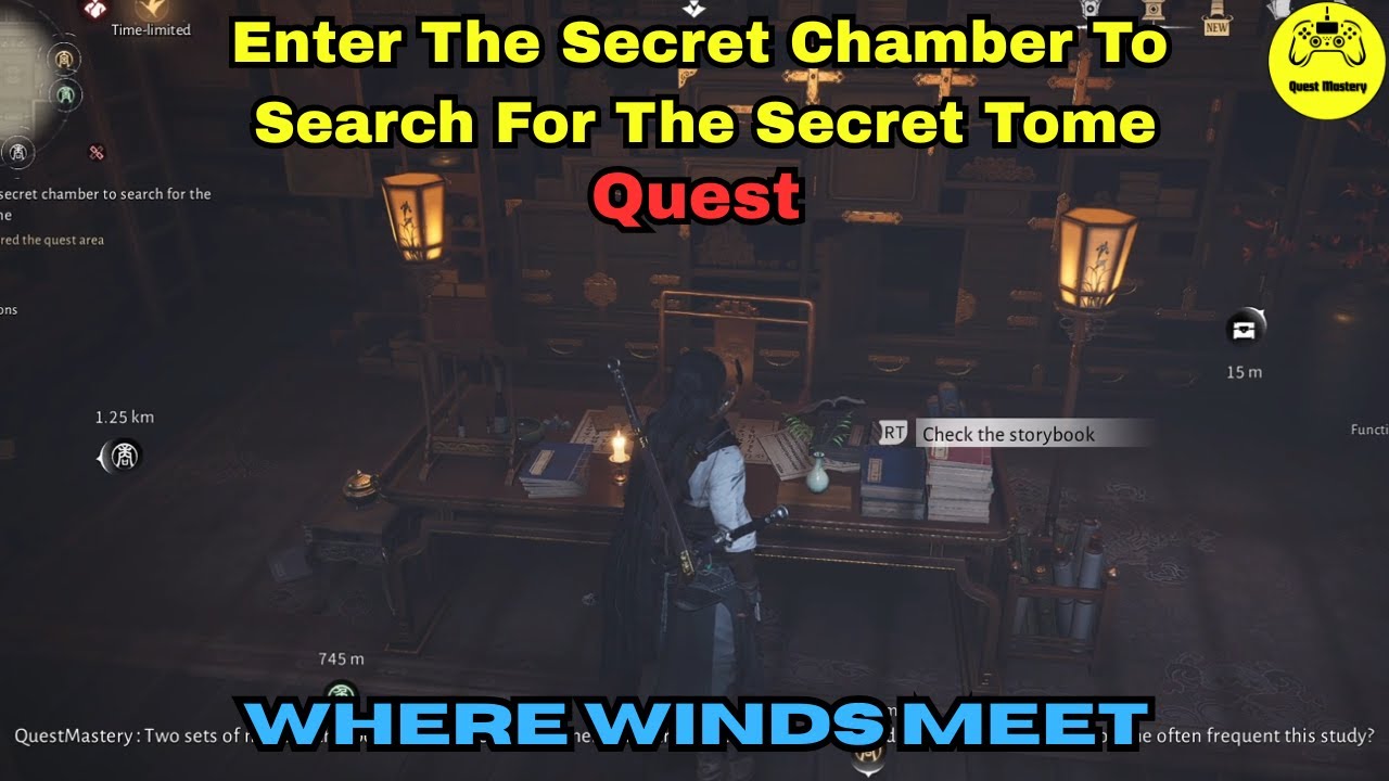 Enter The Secret Chamber To Search For The Secret Tome Quest Where Winds Meet