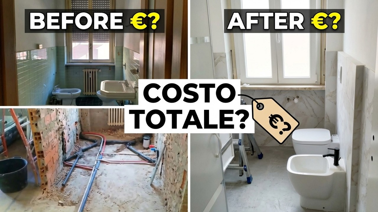 Ristrutturazione bagno piccolo 4 mq | prima e dopo e scopri il costo totale