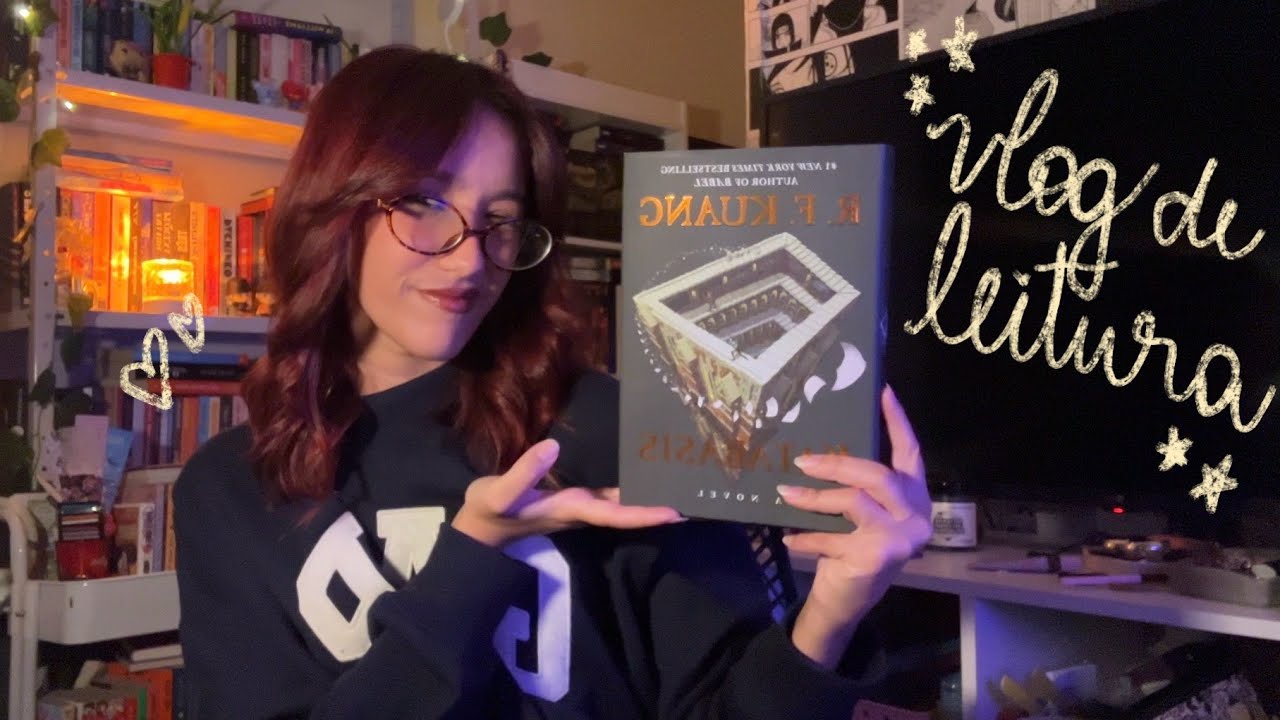 lendo o melhor livro do ano e surtando muito | vlog de leitura Katabasis