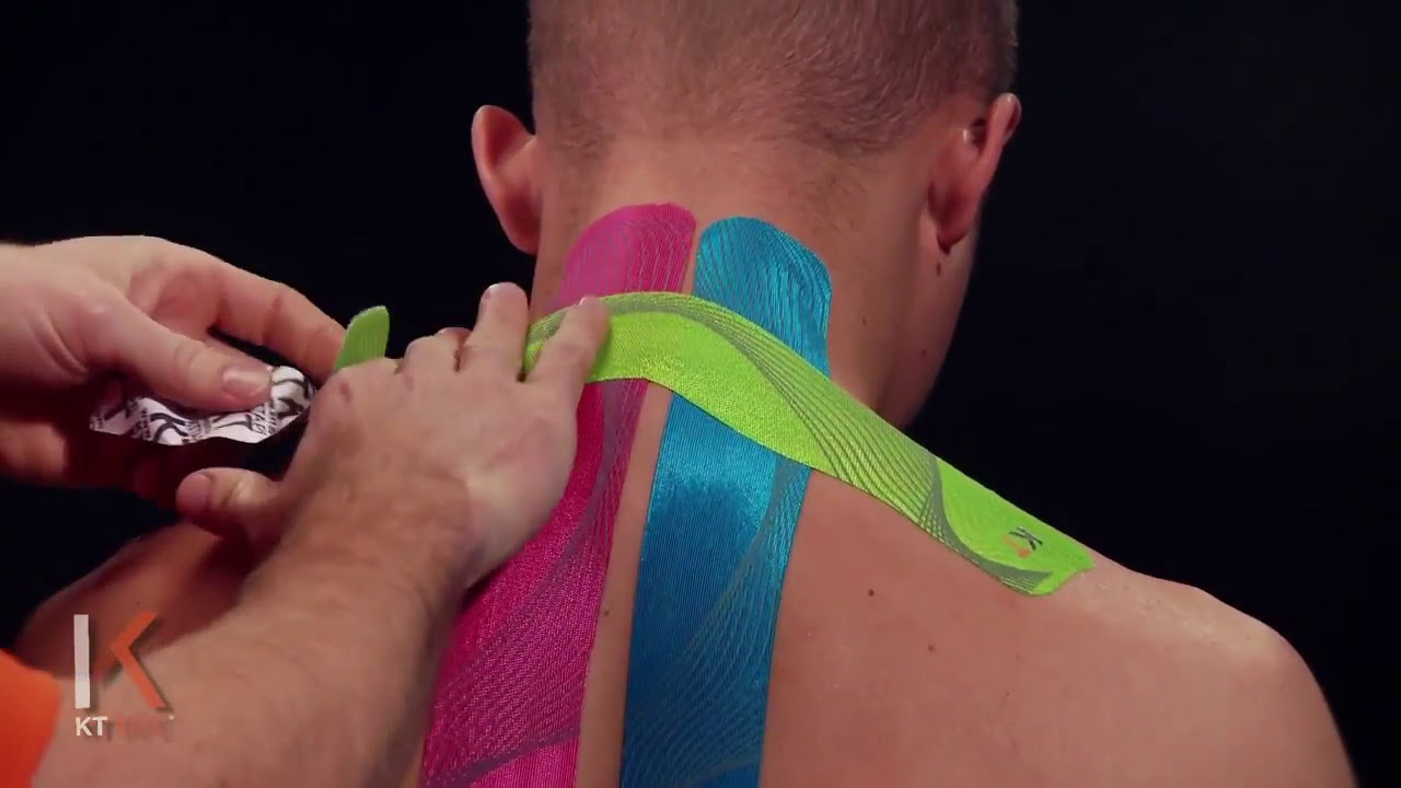 KT Tape  Neck and Shoulder 肌內效貼布 後肩頸痠痛舒緩 貼紮教學
