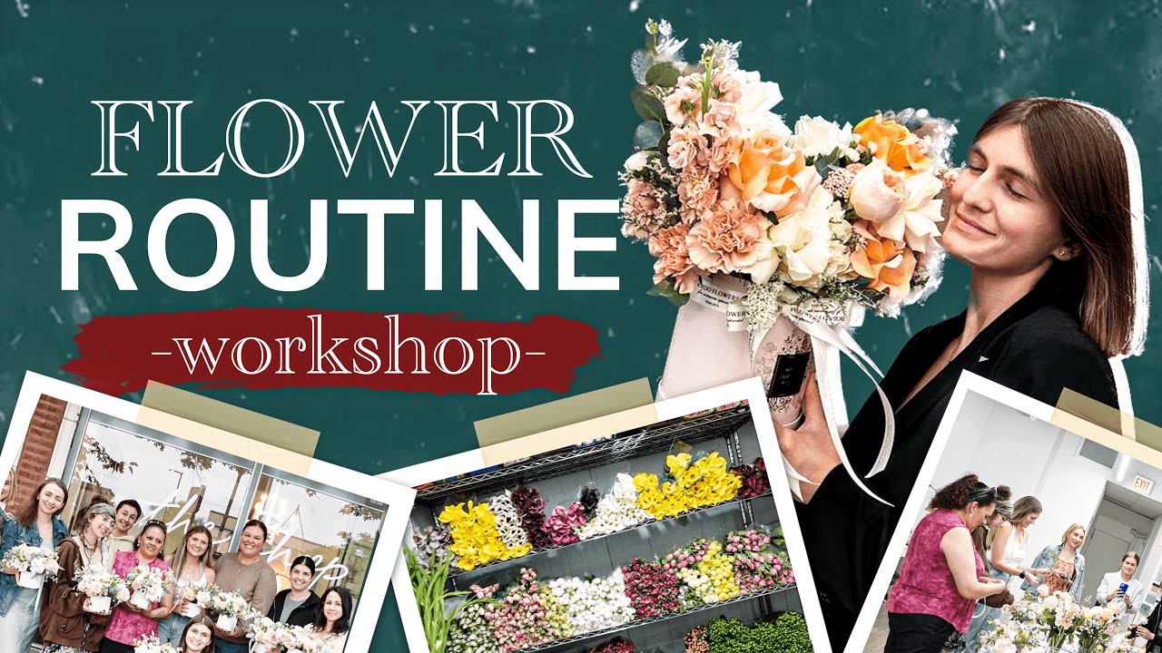 FLOWER ROUTINE | FLOWER WORKSHOP| sale and supplies warehouse| creating bouquets
