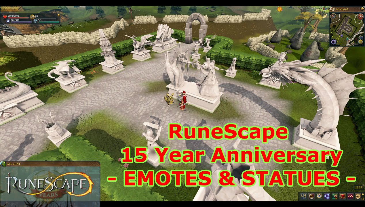 Emotes and Statues Hunting (RuneScape - 15 Year Anniversary)!