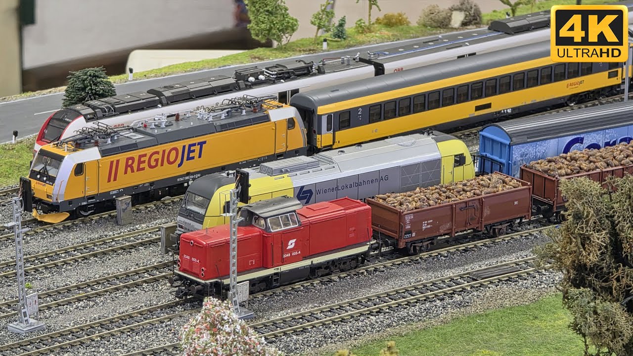 Modelleisenbahn Köttmannsdorf 08.11.2025 - Detailreiche Miniaturzüge auf 21x8 Metern in Kärnten