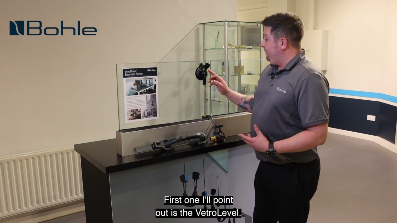 VetroMount balustrade system: Easy to install, very few tools required. Designed for installers.