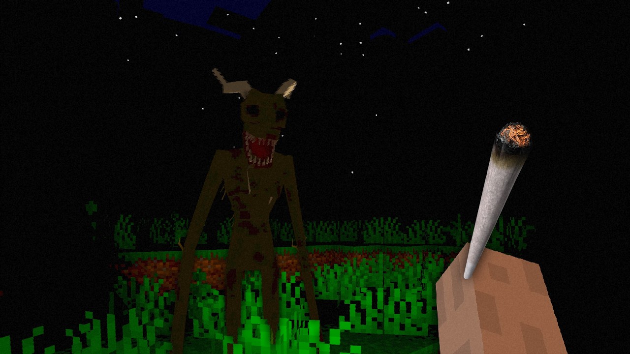 Getting Crossfaded in Cursed Horror Minecraft...