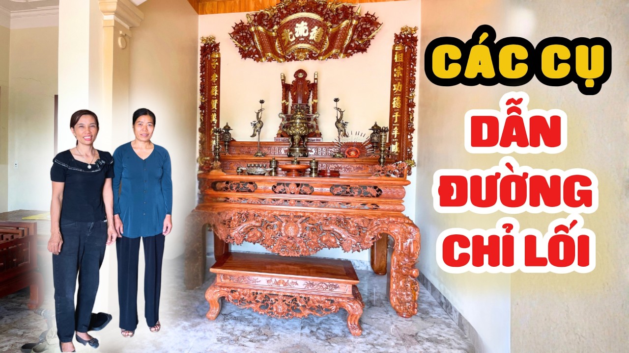 Nhờ Các Cụ Đưa Đường Chỉ Lối - Gia Chủ Hoàn Thiện Phòng Thờ, Bàn Thờ Gia Tiên Cuốn Thư Câu Đối