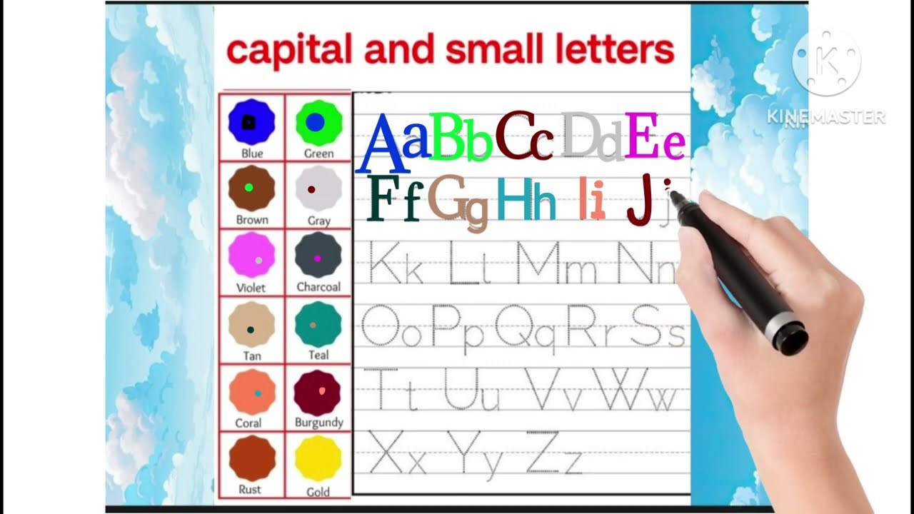 Capital ABCD and small abcd#learing video#